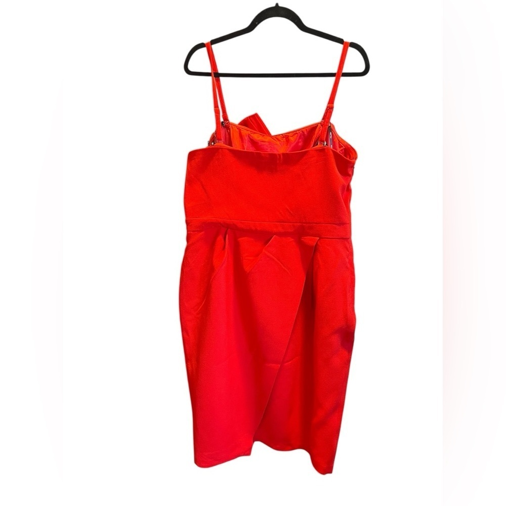 NWT City Chic Enchant Sheath Cocktail Formal Midi Dress Tigerlilly Red  Sz16